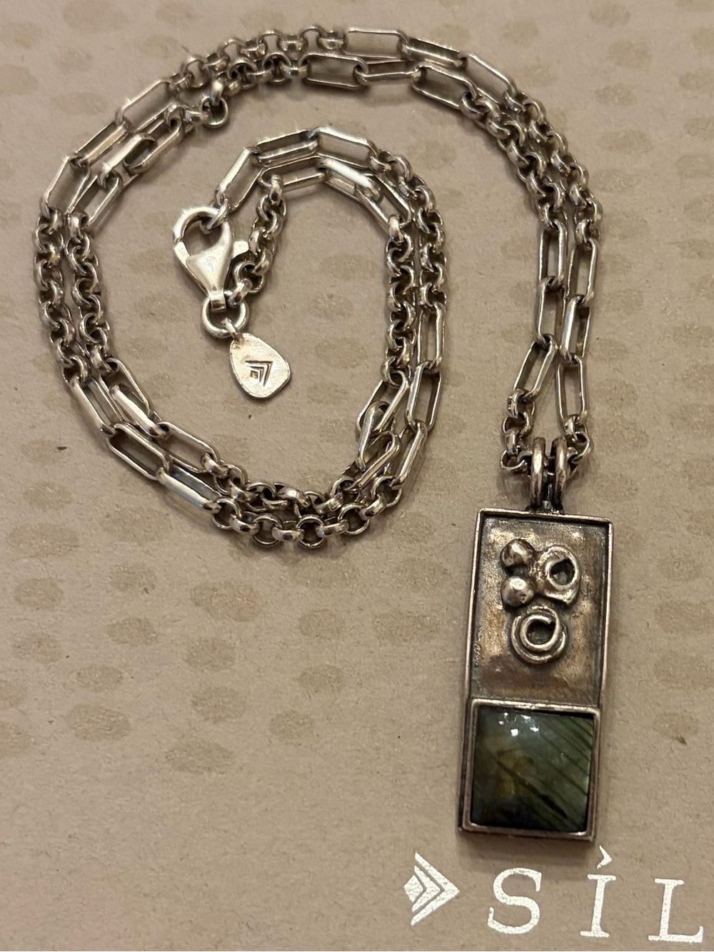 Vintage Silpada Sterling Silver and Labradorite Pendant “Timeless” Necklace - Picture 10 of 16